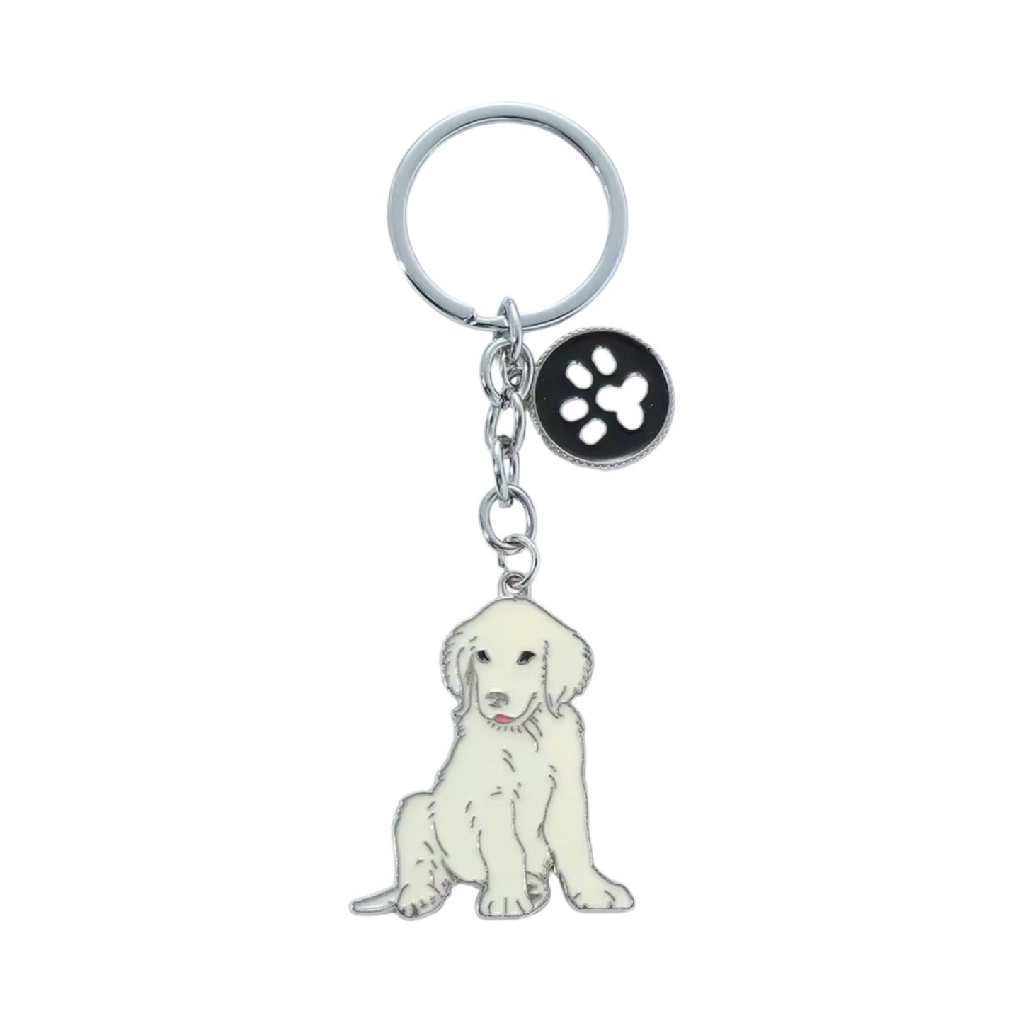 The Golden Puppy Keyring