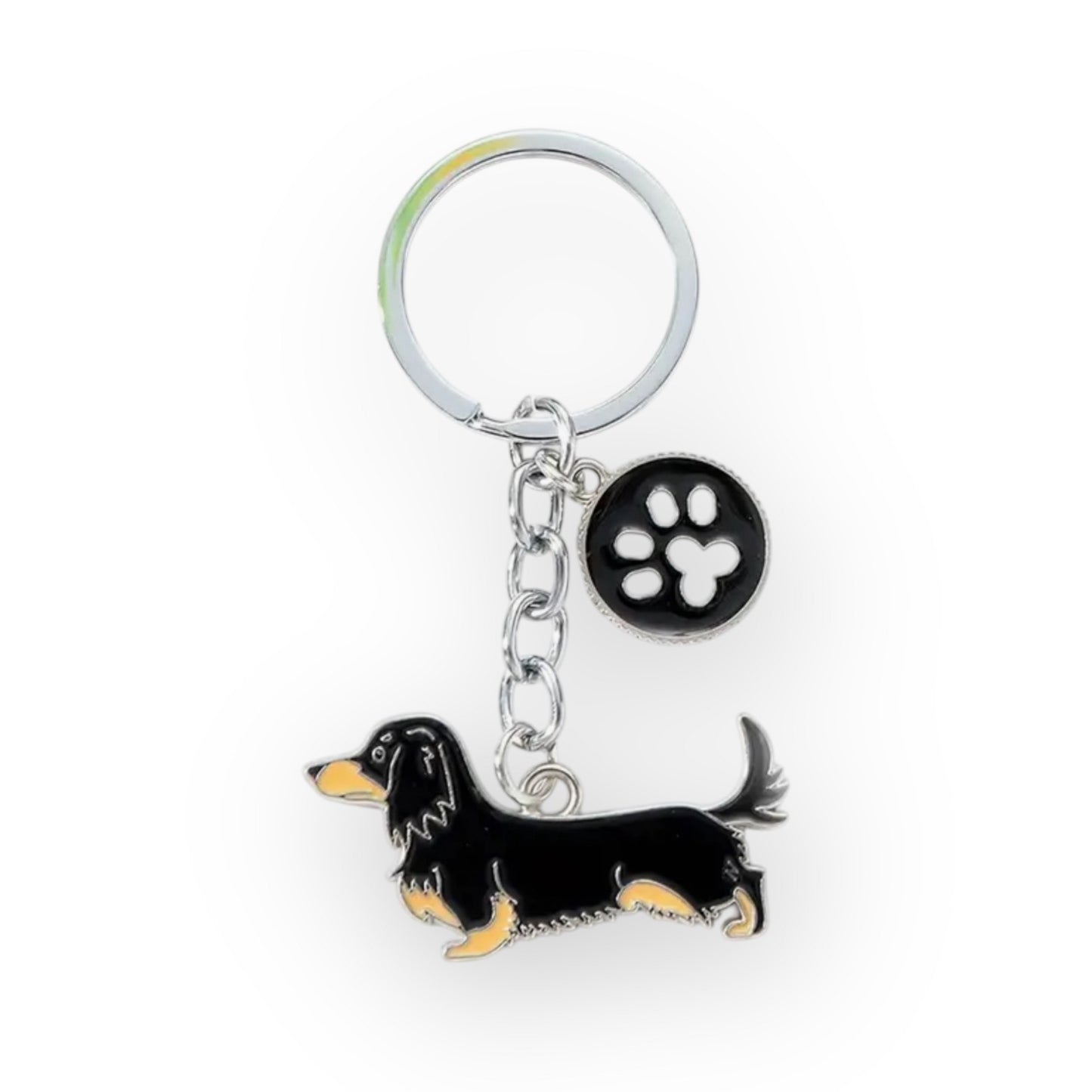 The Long Haired Dashie Keyring