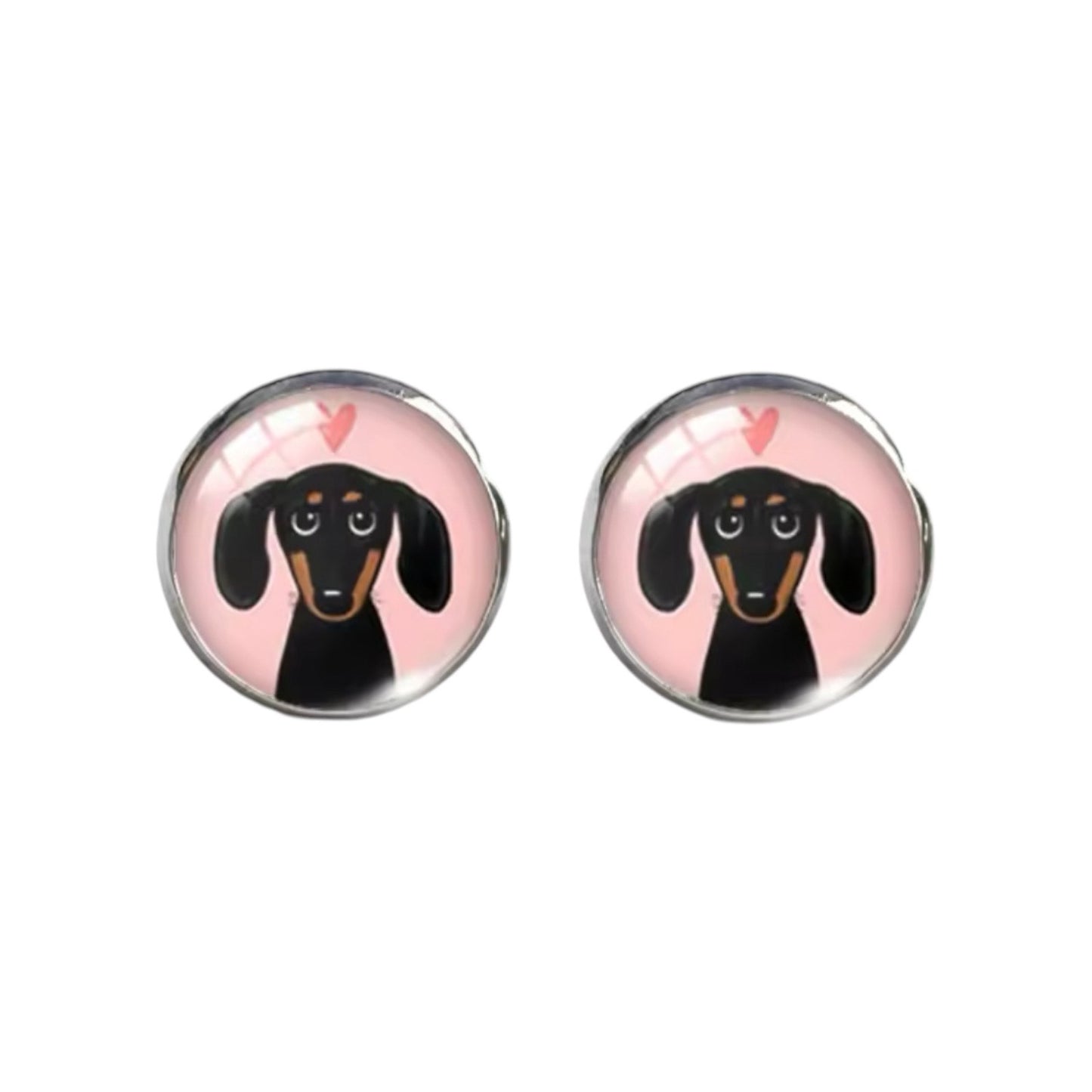Pink Dashie Studs
