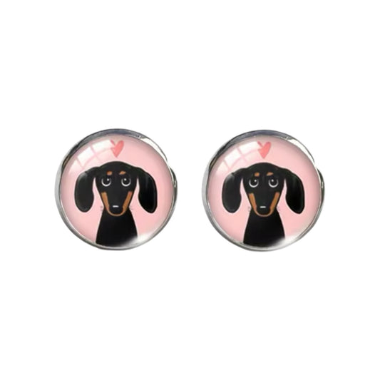 Pink Dashie Studs
