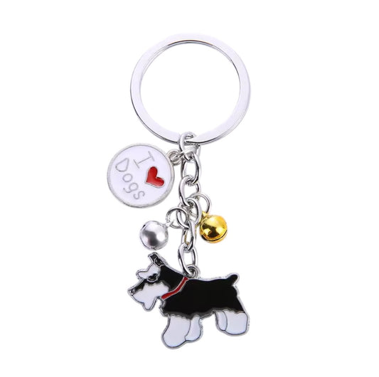 The Mini Schnauzer Keyring