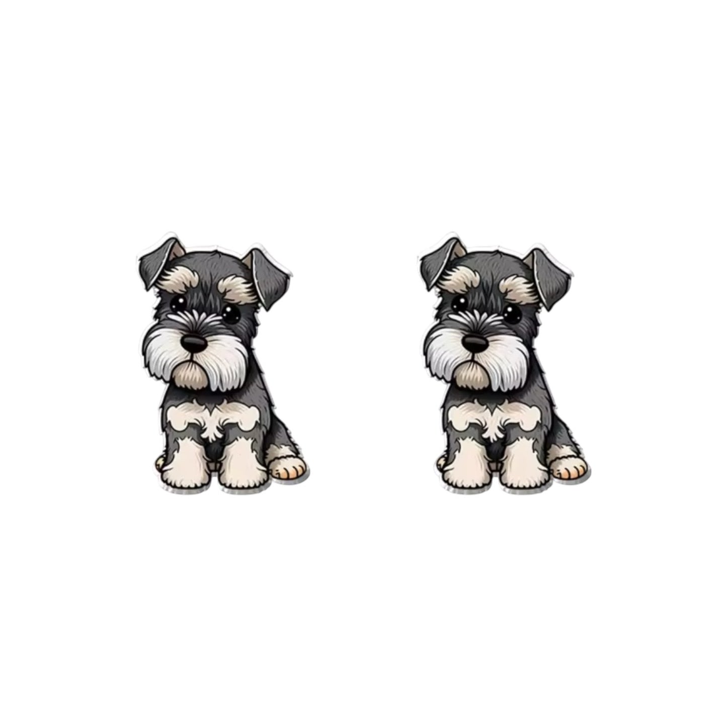 Mini Schnauzer Studs