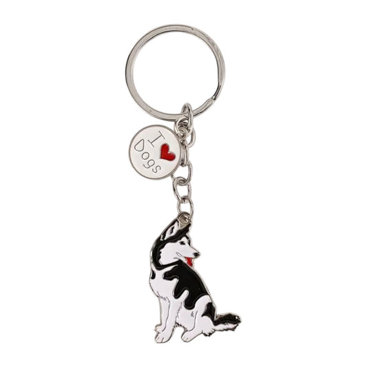 The Husky Pose Keyring