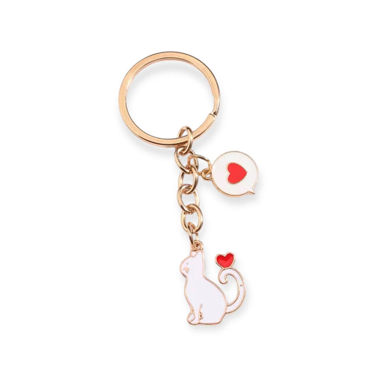 The Cat of Hearts Keyring
