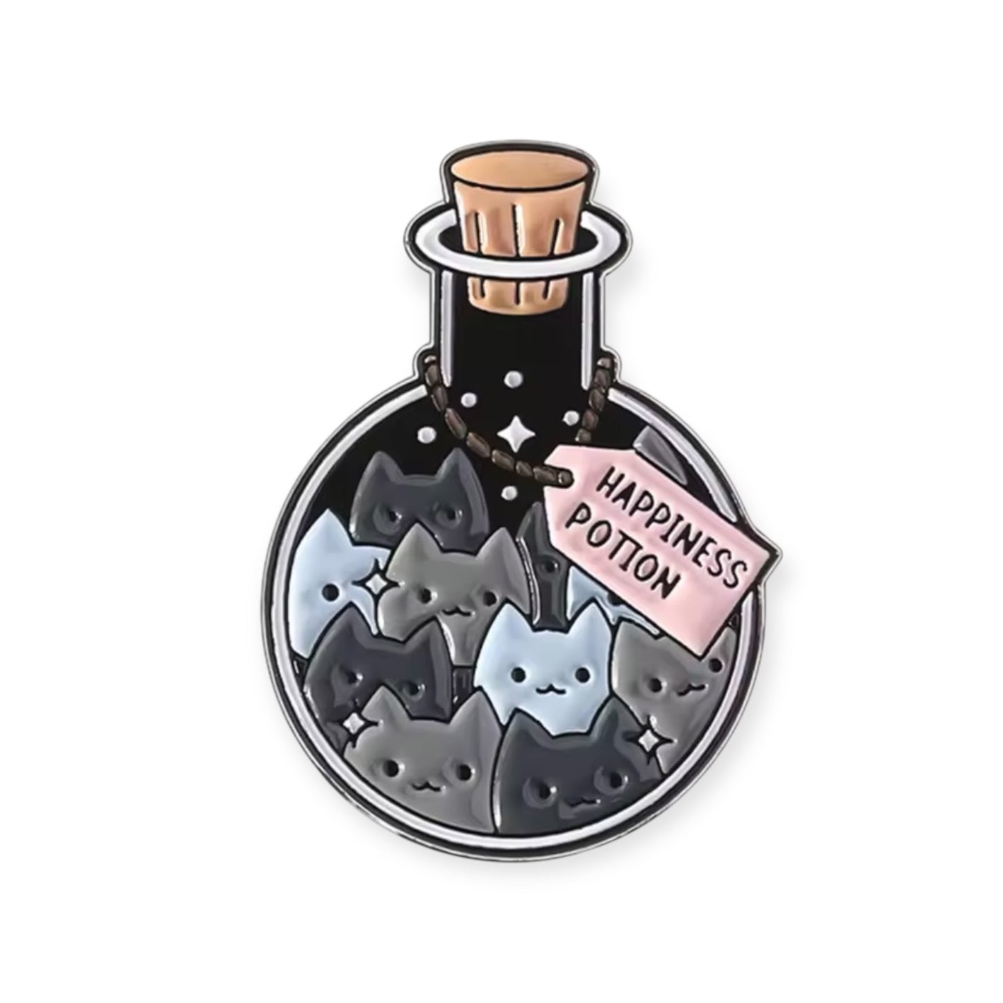 Cat Happiness Potion Pin